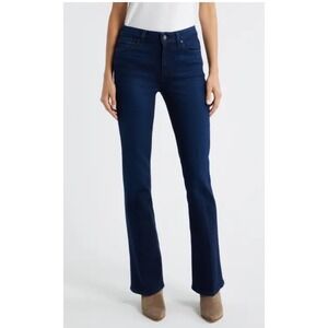 PAIGE Manhattan Flare Jeans Dark Wash Stretch Denim Women Size 32